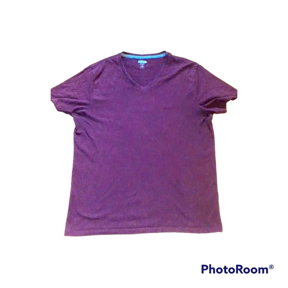 Old Navy Soft Washed Maroon V neck Tee shirt